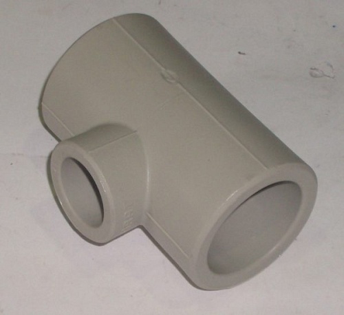 Тройник редуцир. 63*32*63 серый (24) TEBO