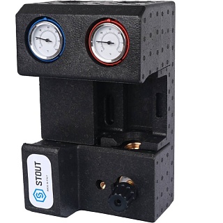 Группа насосная с 3-х ходовым приводным смесителем 3/4" без насоса (SDG-0007-002001) STOUT