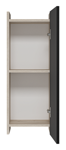 Шкаф подвесной 30 Поло универсальный дуб/антрацит  MISTY 