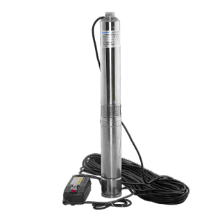 Насос скваж 3,5" ASP1E-45-90, G1"вн.р., Qmax=50л/мин, Hmax=50м, 1х220В, P1=0.62кВт, каб. 35м (3545)