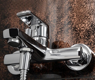 Смеситель д/ванны "Dill" (6101)  кор.излив, 35мм хром  WasserKraft АКЦИЯ