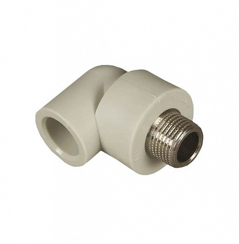 Колено  20*3/4нар.р. серый (75) ФД-plast