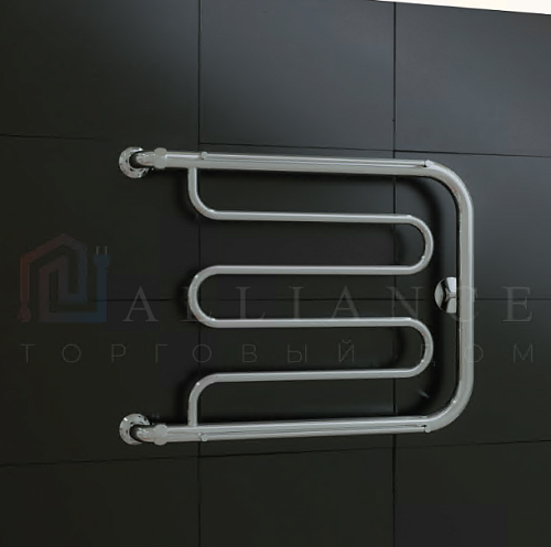 Полотенцесушитель  600х400  Фокстрот с полкой ТДА МП 1" АДВ