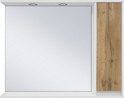 Зеркало-шкаф 90 "Адриана-90" правый свет  MISTY
