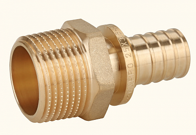 Переходник н/р 16-1/2" латунь (10/180) (G1307.1604) GAPPO