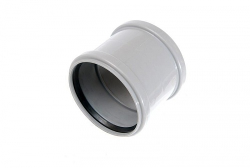 Муфта двухраструбная 110 Политэк (90) с буртом