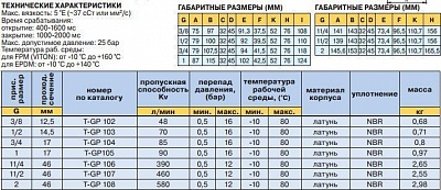   T-GP 105 230/50  1" (-10...+80., 0,5...16) S101005170N (109 045)