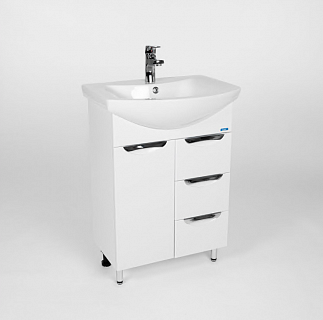 Комплект мебели 60 "Барселона-60" 1 дв.+ 3 ящ. белая VIANT (ум.Элеганс-60) СНЯТ С ПРОИЗВОДСТВА  АКЦИЯ!!!