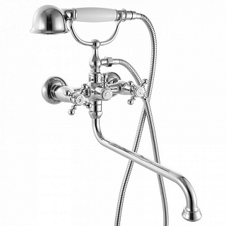 Смеситель для ванны с длинным изливом с керамическим дивертором, SAM, IDDIS, SAMSBL2i10