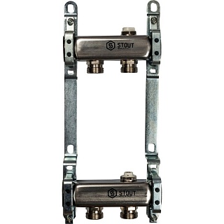 Коллектор 2-вых. нерж.ст. без регул. клап. (SMS 0923 000002) STOUT  