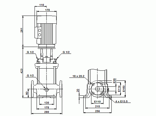 Насос CR 10-04 (1,5 кВт, 3х400V) 96500966