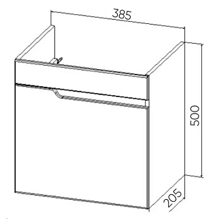 Комплект мебели 40 "Куба-40" подвесная VIANT (ум.СОМО-40) 
