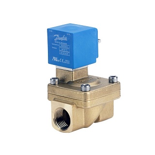 Клапан эл. магн. EV220W "НЗ" DN15, -10...90°C, 0,3...16бар, с катушкой AC24V (042U426419) "Danfoss"