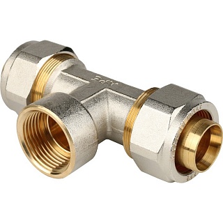 Тройник-переходник с внутренней резьбой 16х1/2"х16 SFS-0012-001216 STOUT