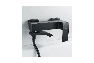 Смеситель д/ванны к/н  ROSE черный R1552H