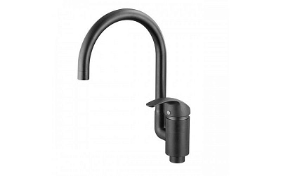 Смес д/кухни Kaiser Nova ф40 боковой черный (23044-9) 