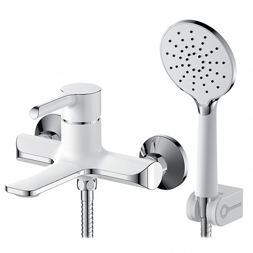 Смеситель д/ванны ELAT белый/хром d40  4005P  ARGO 41156