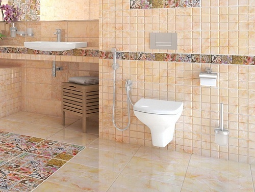 Унитаз подвесной  "CARINA" безободковый с м/л сидением (CERSANIT) 