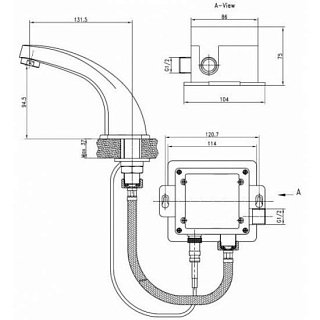 Смес д/раковины Kaiser Sensor сенсорный (38111)