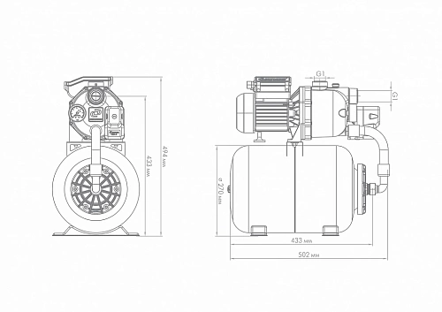 Насосная станция "Джамбо" 60/35П-24 (2.0) (3014)