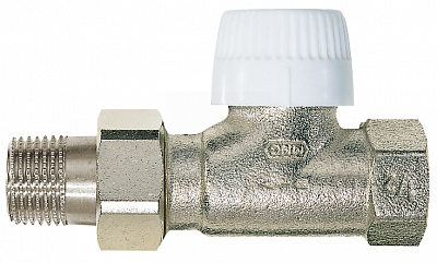 Радиаторный термостатический клапан Ду 15, вставка тип VS, прямой, V2000. Honeywell V2000DVS15