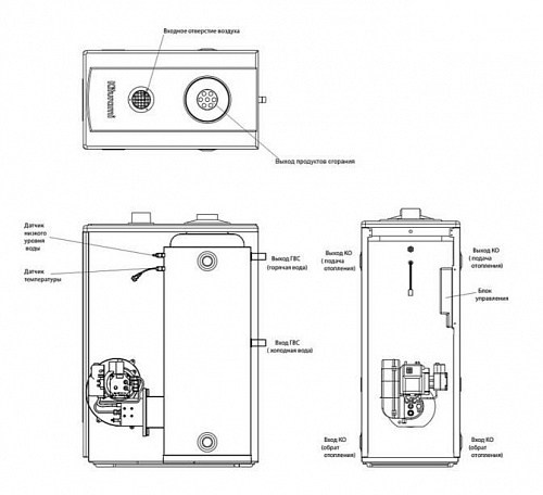 Котёл дизельный KITURAMI STSО-13