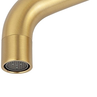 Смес д/раковины Kaiser Vita ф25 шлифованное золото (43211-3)