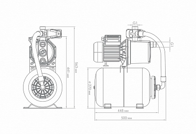 Насосная станция "Джамбо" 70/50Н-24  (3712)