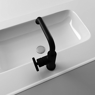 Смеситель для умывальника, черный, Grange, IDDIS, GRABLR0i01