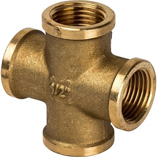 Крестовина 1/2" г/г/г/г ЛАТ. GF (50/10) (SFT-0030-000012)