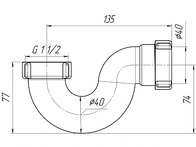 -       1 1/2"   100  (90)