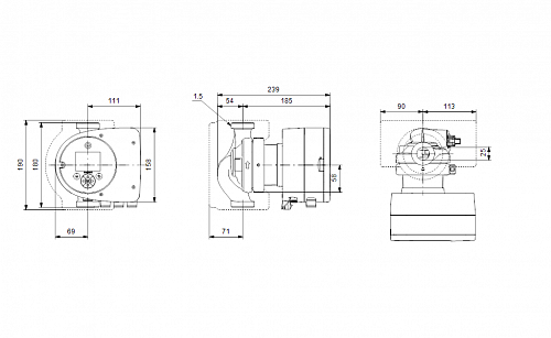Насос Magna3 25-80 (1х230) 97924246 Grundfos