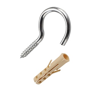 Набор №2 (дюбель-ёж 5,0*40+шуруп-полукольцо 3,0*40) (8) (арт.1291)