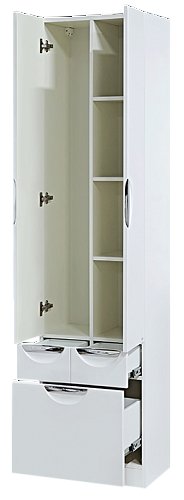 Пенал напольный "Орхидея" 50  3 ящ. MISTY  