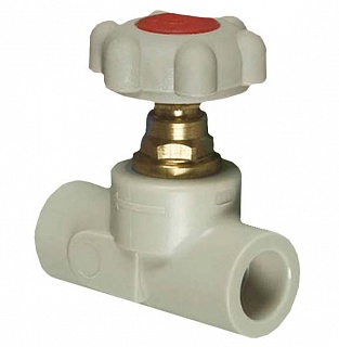 Вентиль прямоточный пласт. д.20  FV-Plast (20/1)