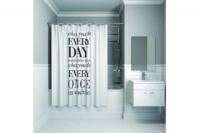 Штора для ванной комнаты, IDDIS, 180*180 см, полиэстер, Basic ,B06P218i11 (9801)