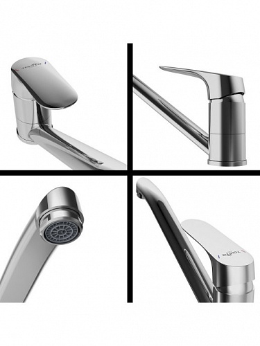 Смеситель д/кухни "Takase" (TAK-1012) поворотный излив TOKITO