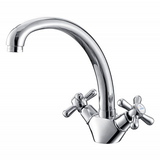 Смес д/кухни Kaiser Carlson крест литой излив (11033)
