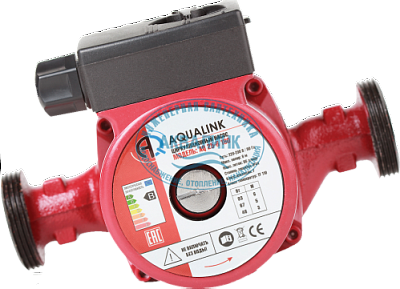 Насос циркуляционный AQ25-6  (130мм) с гайками AQUALINK  04708
