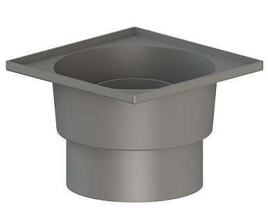 Трап вертикальный D110 "сухой" механ. затвор решетка чугунная 150х150 (ТП 104.110-150VPMs) 1.5т.