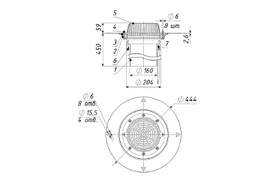 Воронка кровельная ТП-01.160/4-Э