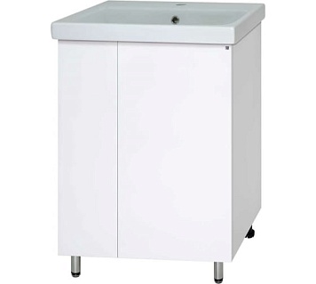 Комплект мебели 50 "Лира-50" напольная 2 дв. белая эмаль MISTY (ум.MODUO-50) АКЦИЯ!!!!