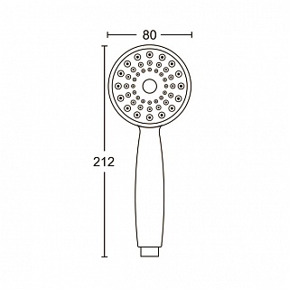 Лейка д/душа ARGO Ромео пласт.хром. ( ЛД-47 ) 