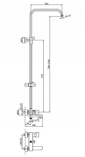 Душ.система Haiba HB2401