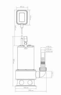Насос "Фекальник" 260/10 Н (5306)