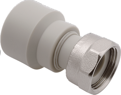 Патрубок пер. пласт. с нак. гайк.40х6/4"  FV-Plast