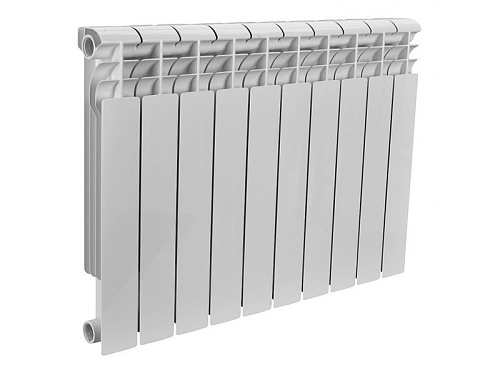 Радиатор бимет. Rommer Optima BM500 10 секций (RAL9016)  