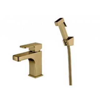 Смес д/раковины Kaiser Sonat, ф35 гигиен.душ. бронза (34088-1)
