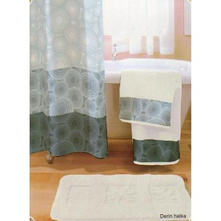 Штора д/ванной комнаты 180*180 "Розовый мрамор" полиэстер без колец (01-116)