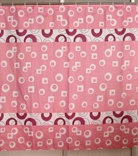 Штора д/ванной комнаты 180*180 Бирюзовый переход полиэстер без колец (01-102)